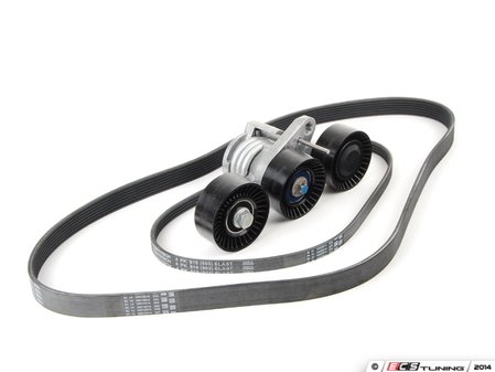 ES#2739449 - 11287552084KT - Accessory Drive Belt Service Kit - A mix of high-quality aftermarket parts, and genuine BMW parts - Assembled By ECS - BMW