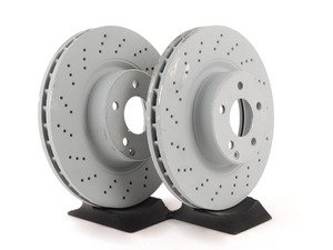 ES#2712872 - 2204212512KT1 - Front Brake Rotors - Pair - Does not include new rotor securing screws - Genuine Mercedes Benz - Mercedes Benz