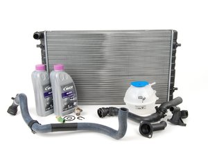 ES#2710337 - 1J0121253P - ECS Cooling System Refresh Kit - OE Plus - Replace the most common failure points in your cars cooling system including a replacement 2-row radiator - Assembled By ECS - Volkswagen
