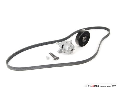 ES#2765647 - 01199702921KT2 - Accessory Belt Kit - Includes Belt, Pulley And Tensioner - Assembled By ECS - Mercedes Benz