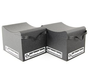 ES#2748976 - 006181SCH01A - 10" Wheel Stands - Pair - These stands raise the vehicle 10 inches with a curved cradle to ensure stability. These are a safe alternative to jack stands. Each stand supports 1,500 lbs (3000 lbs per pair). Great for car maintenance or car display at shows. - Schwaben by Race Ramps - Audi BMW Volkswagen Mercedes Benz MINI Porsche