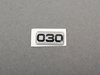 ES#2681750 - 030SLVR - Style 030 Silver M Sticker - (NO LONGER AVAILABLE) - Please see ES4430010 for replacement sticker - Alzor - 