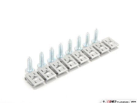 ES#2763592 - 1K0825235AE8KT - Belly Pan Installation Hardware Kit - Includes all required clips and screws - Assembled By ECS - Volkswagen