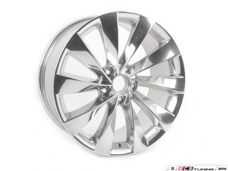 ES#2606543 - 3C8601025AB3AJ - 18" Interlagos Wheel - Priced Each  - 18x8 ET41 5x112 alloys in polished aluminum - Genuine Volkswagen Audi - Volkswagen