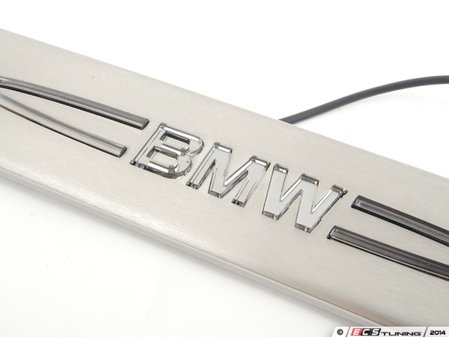 ES#120858 - 51470429897 - Illuminated Door Sill Cover Set - (NO LONGER AVAILABLE) - Logo illuminates blue for that perfect interior finishing touch - Genuine BMW - 