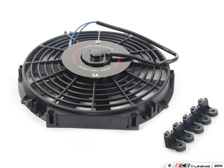 ES#2765250 - MMFAN12 - Universal 12" Electric Fan - Black - 934 CFM - 5.7 amps at 12.3 volts - Mishimoto - Audi BMW Volkswagen MINI