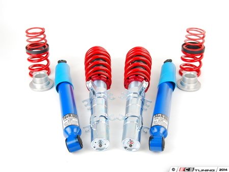ES#2042 - 29293-1 - Street Performance Coilover Kit - Fixed Dampening - Height Adjustable from 1.2" to 2.2" front and 1.0" to 2.3" rear, ultra performance version - H&R - Volkswagen