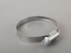 ES#2763843 - 5076K18 - 430 Stainless Steel Smooth-Band Worm-Drive Hose Clamp - 1-5/8" to 2-3/8" - ECS - BMW Volkswagen Mercedes Benz MINI Porsche