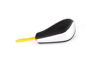 ES#249134 - 25167585524 - Automatic Shift Knob - Featuring a silver center and black leather sides - Genuine BMW - BMW
