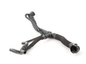 ES#2528945 - 1K0122101KT - Radiator Hose - Upper - Connects the upper radiator port to the water pump housing and transmission cooler - Genuine Volkswagen Audi - Audi Volkswagen