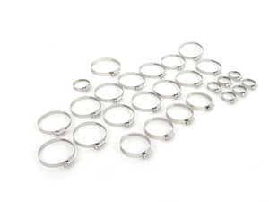 ES#2766010 - 5574k19KT - Turbo Hose Clamp Kit - Includes all of the clamps for the turbo system hoses - ECS - Audi