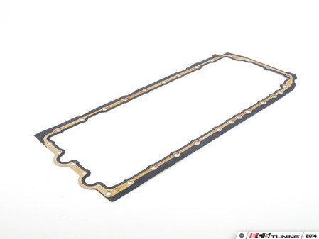 ES#2100511 - 11137600482 - Oil Pan Gasket - Metal/rubber gasket used to stop oil leaks - Genuine BMW - BMW