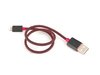 ES#2714957 - 61122354909 - Apple IPhone 5 / 5c / 6 / 6+ Lightning USB Cable - Red - Used to charge the iPhone from a USB port - Genuine MINI - MINI