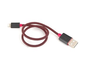ES#2714957 - 61122354909 - Apple IPhone 5 / 5c / 6 / 6+ Lightning USB Cable - Red - Used to charge the iPhone from a USB port - Genuine MINI - MINI
