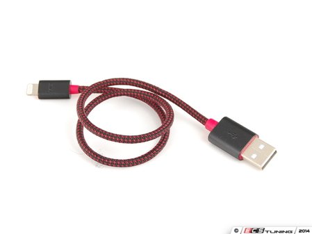 ES#2714957 - 61122354909 - Apple IPhone 5 / 5c / 6 / 6+ Lightning USB Cable - Red - Used to charge the iPhone from a USB port - Genuine MINI - MINI