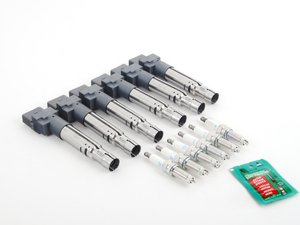 ES#2770158 - 022905715BKT2 -  Ignition Service Kit - Includes six OE coil packs and six NGK spark plugs - Assembled By ECS - Audi Volkswagen