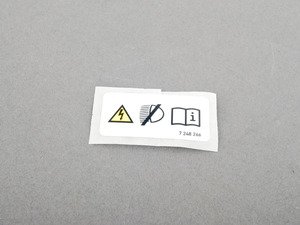 ES#1885118 - 71237248266 - Xenon Warning Sticker - Found just above the headlight on the core support - Genuine BMW - BMW MINI