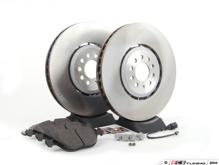 ES#2765723 - 1J0615301AAKT20 - Front Brake Service Kit - Featuring Zimmermann rotors and Meyle pads - Assembled By ECS - Volkswagen