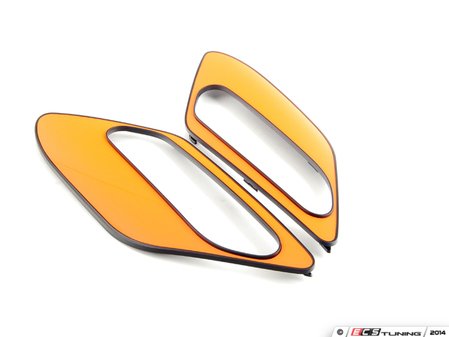 ES#2138985 - 51132184060 - Trim Cover Set - Orange - Located in the center of the side carrier - Genuine MINI - MINI