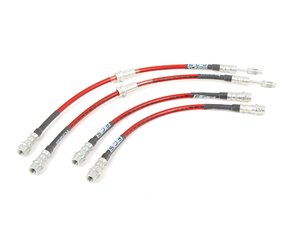 ES#2594879 - 002423ECS01KT - Exact-Fit Stainless Steel Brake Lines - Kit - DOT-compliant kit to improve pedal feel in your vehicle. - ECS - Porsche