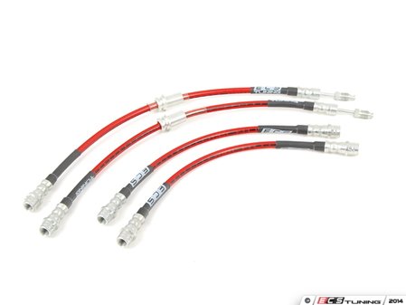ES#2594879 - 002423ECS01KT - Exact-Fit Stainless Steel Brake Lines - Kit - DOT-compliant kit to improve pedal feel in your vehicle. - ECS - Porsche