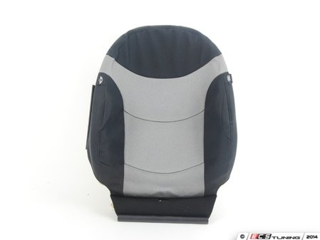 ES#138046 - 52107072953 - Cloth Cover "Space" Backrest - Left - Black and gray cloth seat upper portion; S4MG,S4PN BLACK Sport Seat - Genuine MINI - MINI