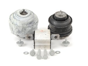 ES#2765792 - 2032400317KT2 - Drivetrain Mount Kit - Includes both engine mounts and transmission mount with hardware - Assembled By ECS - Mercedes Benz
