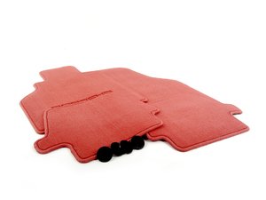 ES#1354544 - 00004480084M30 - Set Of Floor Mats - Boxster Red - Beautiful OEM Boxster Red floor mats - Genuine Porsche - Porsche