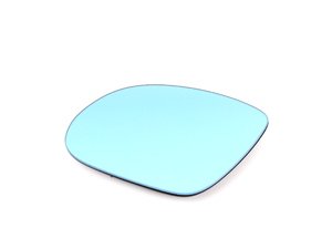 ES#2996466 - 51162267223 - European Aspherical Blind Spot Mirror Glass - Left - (NO LONGER AVAILABLE) - Aspherical blind spot mirror in blue tint without objects in mirror warning - Genuine European BMW - 