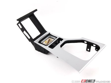 ES#81836 - 51162695566 - Center Console Trim - Matte Chrome - (NO LONGER AVAILABLE) - Trim that surrounds the shifter assembly - Genuine BMW - 