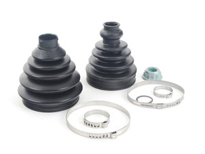 ES#2765788 - 1j0498201gkt2KT -  Front Inner & Outer CV Joint Refresh Kit - Stage 1 - Why risk tearing the same axle out twice? This kit includes front inner and outer CV Joint Boots to service one axle. - Assembled By ECS - Volkswagen