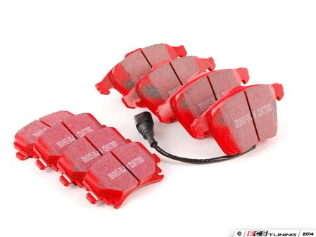 ES#2765829 - DP31518CKT1 - Front And Rear RedStuff Performance Pad Kit - A high performance street pad, featuring Kevlar technology - EBC - Volkswagen