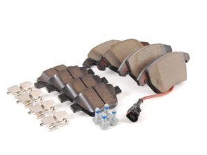 ES#2763614 - 3C0698151DKT1 -  Front & Rear Brake Pad Kit - Genuine VW - Factory replacements to keep your vehicle safe - Genuine Volkswagen Audi - Volkswagen