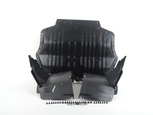 ES#2618879 - 1K0825237AGKT2 - Weather Protection Package - Stage 1 - Includes a replacement belly pan, lower fender liners, and all necessary hardware - Genuine Volkswagen Audi - Volkswagen