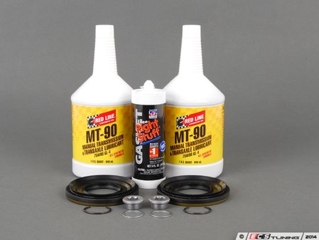 ES#2766044 - 33117525064kt3KT - Differential Service Kit  - Everything you need to service your differential, featuring Redline 75w90 - Assembled By ECS - BMW