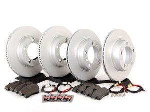 ES#2594621 - 98635140105OEKT - Front & Rear Brake Service Kit - Featuring Meyle rotors and ATE/Textar brake pads - Assembled By ECS - Porsche