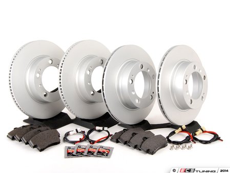 ES#2594621 - 98635140105OEKT - Front & Rear Brake Service Kit - Featuring Meyle rotors and ATE/Textar brake pads - Assembled By ECS - Porsche