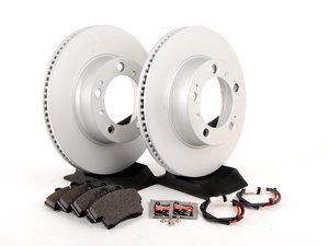 ES#2594667 - 98635140105FOEKT - Front Brake Service Kit - Featuring Meyle rotors and Textar brake pads - Assembled By ECS - Porsche