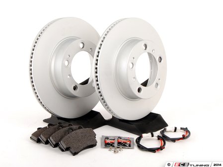 ES#2594667 - 98635140105FOEKT - Front Brake Service Kit - Featuring Meyle rotors and Textar brake pads - Assembled By ECS - Porsche