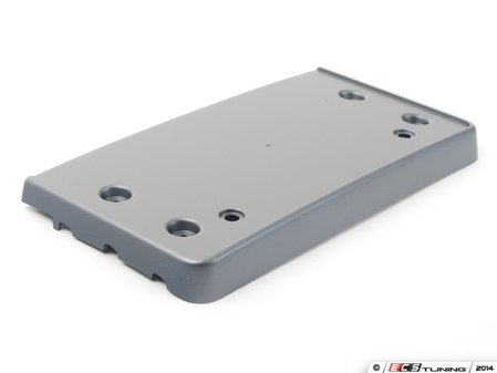 ES#2540938 - 8K0807285H1RR - Front License Plate Bracket - Platinum Grey - Keep a clean look and add a place for your plate - Genuine Volkswagen Audi - Audi