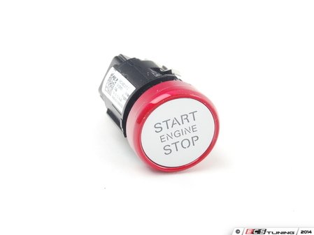 ES#2645115 - 8K0905217C - Start/Stop Switch - chrome/red - Located on the center console - For vehicles with push-button start - Genuine Volkswagen Audi - Audi