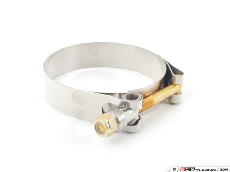 ES#2765917 - 94100-0288 - Stainless Smooth T-Bolt Clamp - Priced Each - For a leak-free hose connection without damage. Min 67.6mm / Max 75.4mm - ECS - Audi BMW Volkswagen Mercedes Benz MINI Porsche