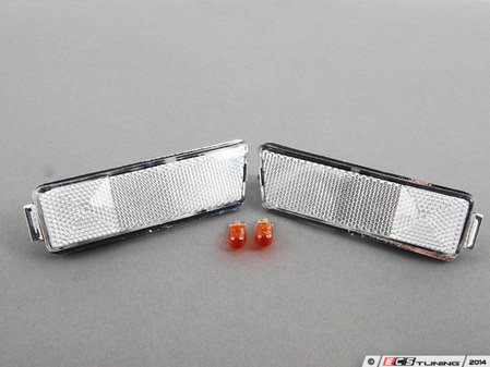 ES#248689 - 341-1401P-B-VC - Bumper Side Marker Set - Clear - Replace that orange reflector on front bumper - Depo - Volkswagen