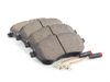 ES#3161547 - EUR1340A - Euro Ceramic Brake Pad Set - Ceramic composite developed to meet low dust & noise requirements. Includes brake pad wear sensors. - Akebono - Mercedes Benz