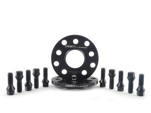 ES#2748254 - ECS20255571WBKT1 - ECS Wheel Spacer & Bolt Kit - 10mm With Black Conical Seat Bolts - Complete kit for two wheels, comes with everything you need to install spacers on your aftermarket wheels - ECS - Audi Volkswagen