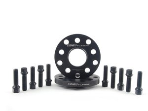 ES#2748257 - 30255571ECSWBKT -  ECS Wheel Spacer And Bolt Kit - 15mm With Black Ball Seat Bolts - Comes with everything you need to install spacers on two wheels - ECS - Audi Volkswagen