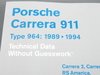 ES#1953830 - PC94 - Porsche 964 (1989-1994) Technical Data Handbook - (NO LONGER AVAILABLE) - An invaluable technical reference source for the 964 owner - Bentley - 