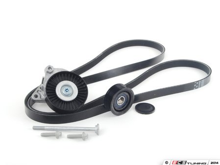 ES#2763778 - 01199797921KT - Accessory Belt Kit  - Includes belt tensioner, pulley, belt, and hardware - Genuine Mercedes Benz - Mercedes Benz