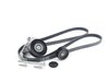 ES#2763788 - 01199797921KT2 - Accessory Belt Kit  - Includes belt tensioner, pulley, belt, and hardware - Assembled By ECS - Mercedes Benz