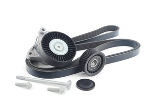 ES#2763802 - 01199797921KT3 - Accessory Belt Kit  - Includes belt tensioner, pulley, belt, and hardware - Assembled By ECS - Mercedes Benz